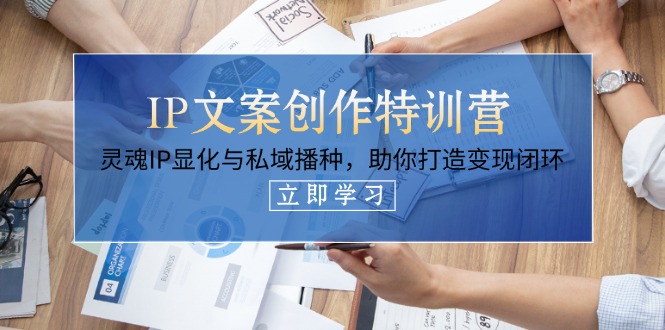 (14330期)IP文案创作特训营,灵魂IP显化与私域播种,助你打造变现闭环(14节课)-掘金阁